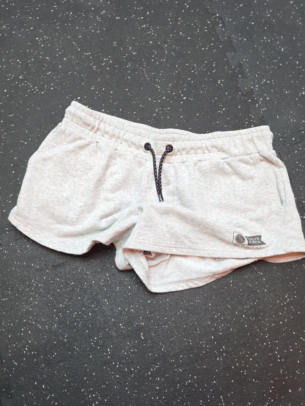 Salty Crew Light Gray Women's Athletic Drawstring Shorts